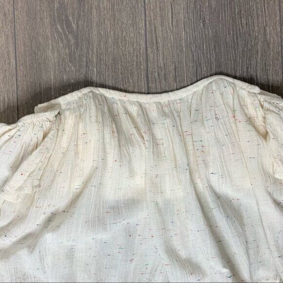 Revolve Tularosa Amelia Top Crop Off The Shoulder Blouse Boho chic Size Small - Picture 8 of 16